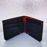Hand Dyed Billfold Wallet - Crimson
