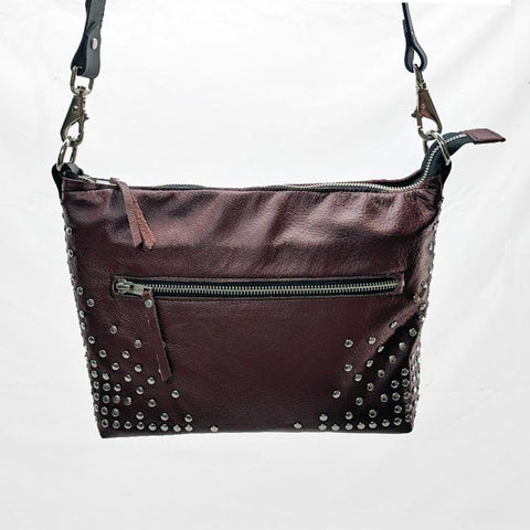 CandyAss Leather Shoulder Bag with Pentagram Lining